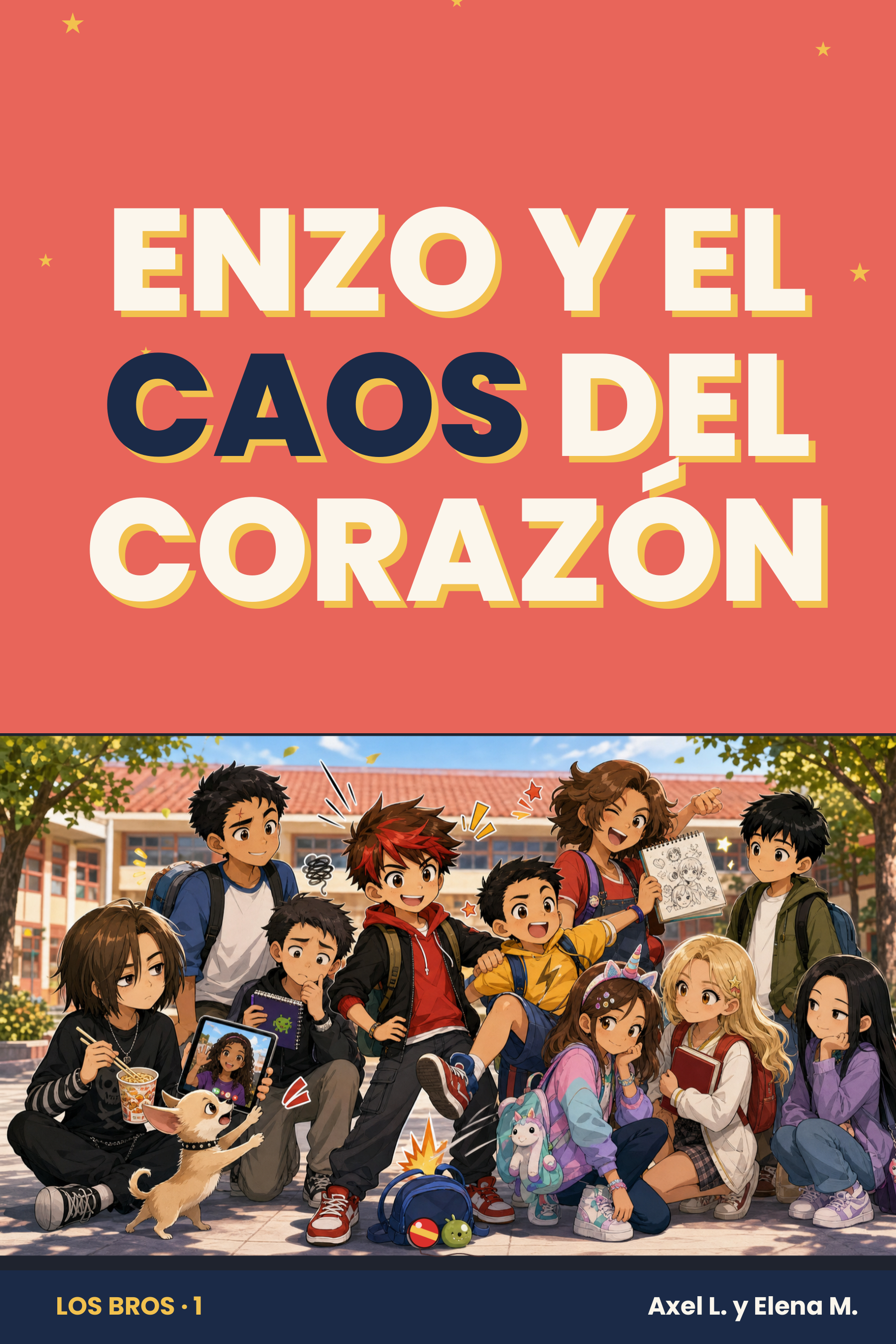 Cubierta en castellano de Enzo y el caos del corazón